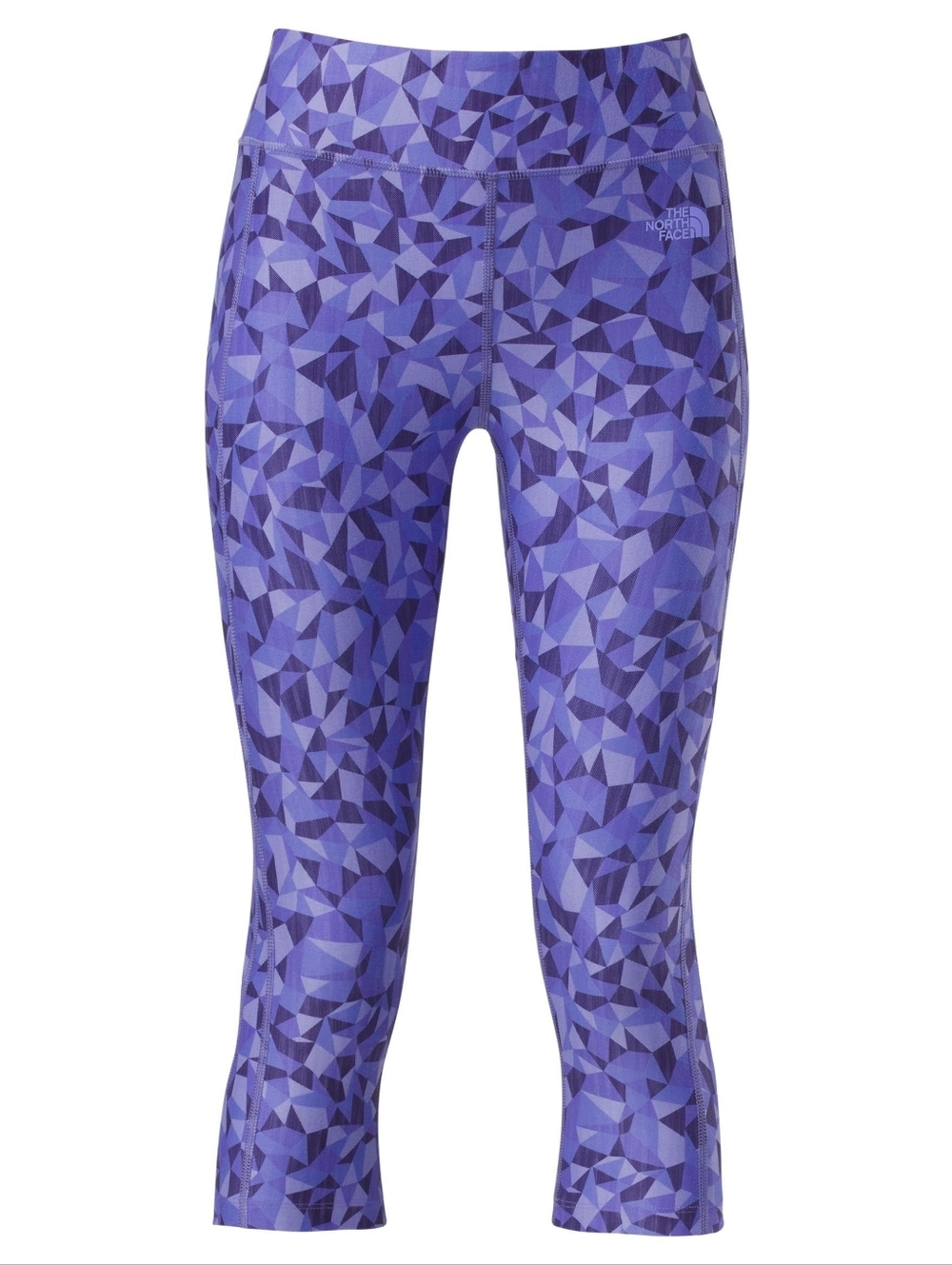 The North Face Purple Geometric Prism Cropped Yoga Gym Leggings Size XL